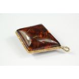 Antique Red Amber Pendant