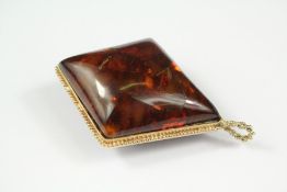 Antique Red Amber Pendant