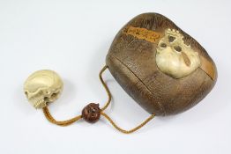 An Unusual 19th Century Sagemono, Ojime and Netsuke