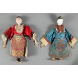 Two Antique Chinese Opera Dolls