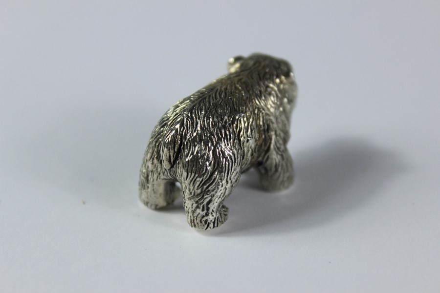 A Sterling Silver Bear - Image 2 of 4