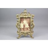 A Victorian Brass Photo Frame