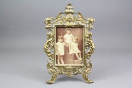 A Victorian Brass Photo Frame