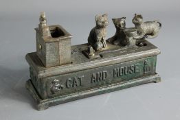 Vintage Cat and Mouse Money Box