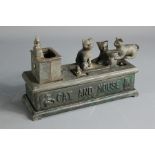 Vintage Cat and Mouse Money Box