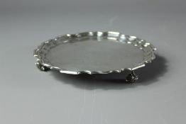 A Silver Card Tray