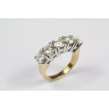 An 18ct Yellow and White Gold Diamond Ring