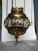 A Brass Ecclesiastical Light Fitting