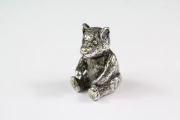 A Tiffany & Co Silver Teddy Bear