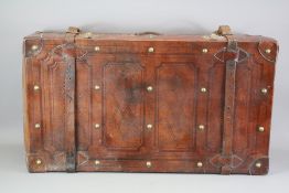 A Gentleman's Brown Leather Trunk