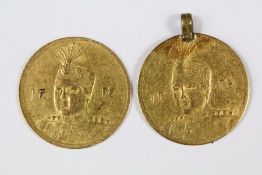 Qajar Dynasty - Ahmad Shah (1909-1925) Gold Half Toman