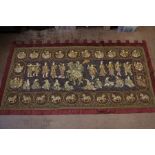 A Large Antique Indonesian Wall Tapestry