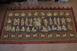 A Large Antique Indonesian Wall Tapestry