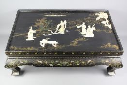 Japanese Lacquer Shibayama Low Table