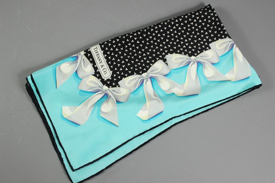 Tiffany & Co Silk Scarf - Image 4 of 4