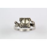 Antique 18ct White Gold and Diamond Ring