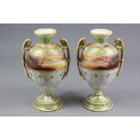 Two Noritake Vases