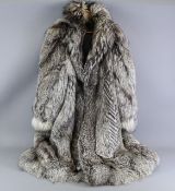 Full Length Silver Fox Fur Coat