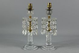 A Pair of Victorian Cut-glass Lustres
