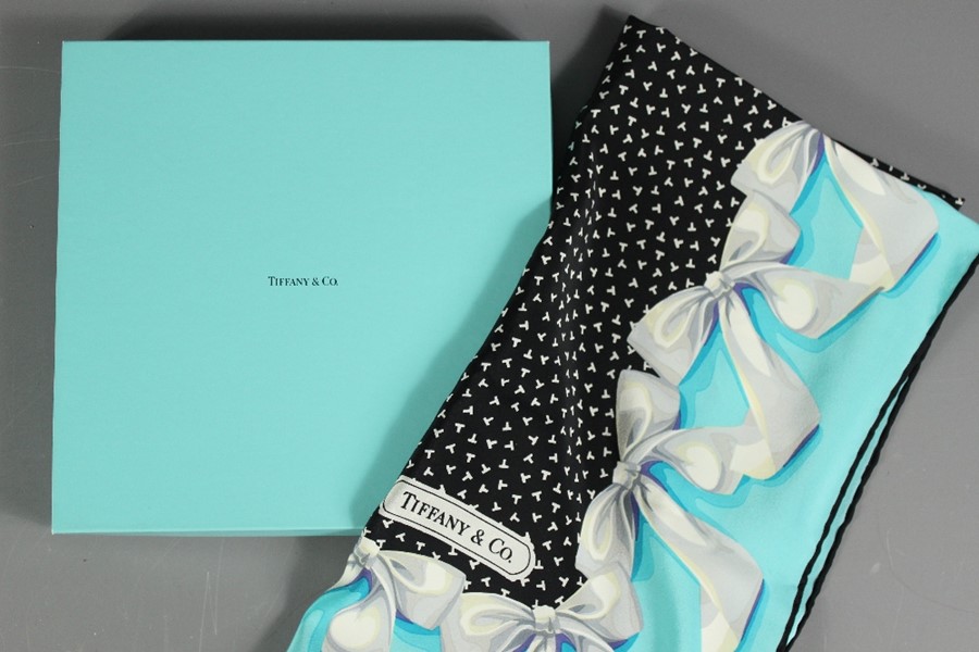 Tiffany & Co Silk Scarf - Image 2 of 4