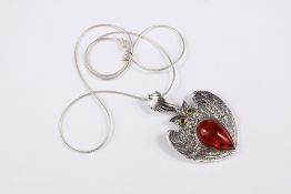 Silver and Enamel Pendant