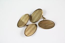 A Pair of 9ct Gold Cufflinks