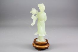 A Chinese Celadon Female Figure