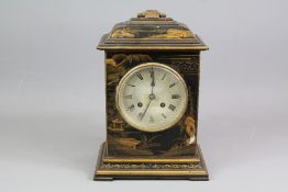 A French Chinoiserie Mantel Clock