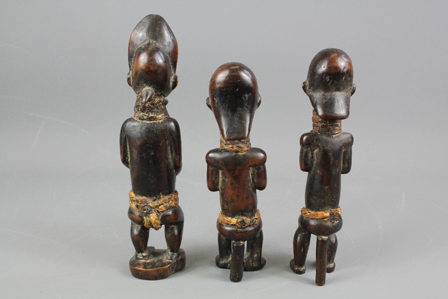 Three African Kongolese Carved Figurines - Image 3 of 3