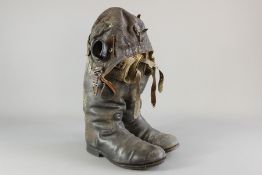 WWII Era RAF Sheepskin Lined Air Boots