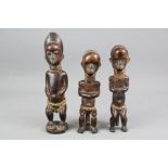 Three African Kongolese Carved Figurines