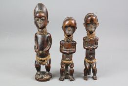 Three African Kongolese Carved Figurines