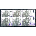 1993 £10 Britannia F/U x 6.