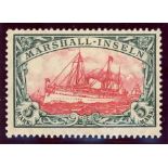 Marshall Islands: 1901 Yacht 5M Mint, fine.