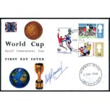 Football: Alf Ramsey autographed on 1966 World Cup Connoisseur FDC with Wembley FDI H/S.