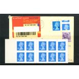 2003 2nd x 10 in 12 x 2nd booklet, all with major perforation shift,