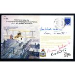 1982 Victoria Cross to Airmen cover signed by 4 VCs: Rambahadur Limbu, Len Trent,