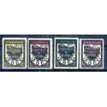 Rhodes 1944 overprint set of 4 Mint.