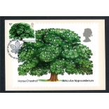 1974 Chestnut Tree with Philatelic Bureau pictorial H/S on front. Unaddressed, fine.