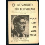 Third Reich: 1977 Hitler Glorification leaflet