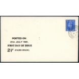 1941 2½d pale ultramarine on Display FDC with Horsmonden CDS. Very scarce. UA