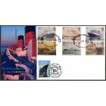 Ocean Liners to Welsh History Post Office Approach London E1 (Payne) Official FDC doubled with