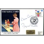 Margaret Thatcher & Social Services Secretary Norman Fowler: Autographed on 1984 Heraldry NSPCC