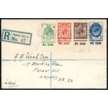 Low value set, each stamp with cylinder K29, on plain FDC with Honor Oak Park, Forest Hill