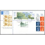 1991 (June 25th) £1 Howell Mill booklet on Royal Mail FDC with booklet cover tied by Llanddeusant,