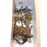 A QUANTITY OF CLOCK KEYS