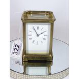 BRASS CARRIAGE CLOCK