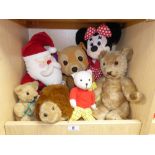 OLD TEDDY BEARS, FATHER CHRISTMAS, RUPERT THE BEAR ETC