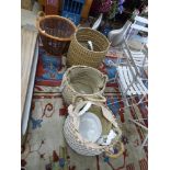 COLLECTION OF BASKETS INCLUDING WICKER