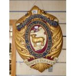 RESIN WALL SHIELD OF THE NATIONAL FEDERATION OF MERCHANT TAILORS